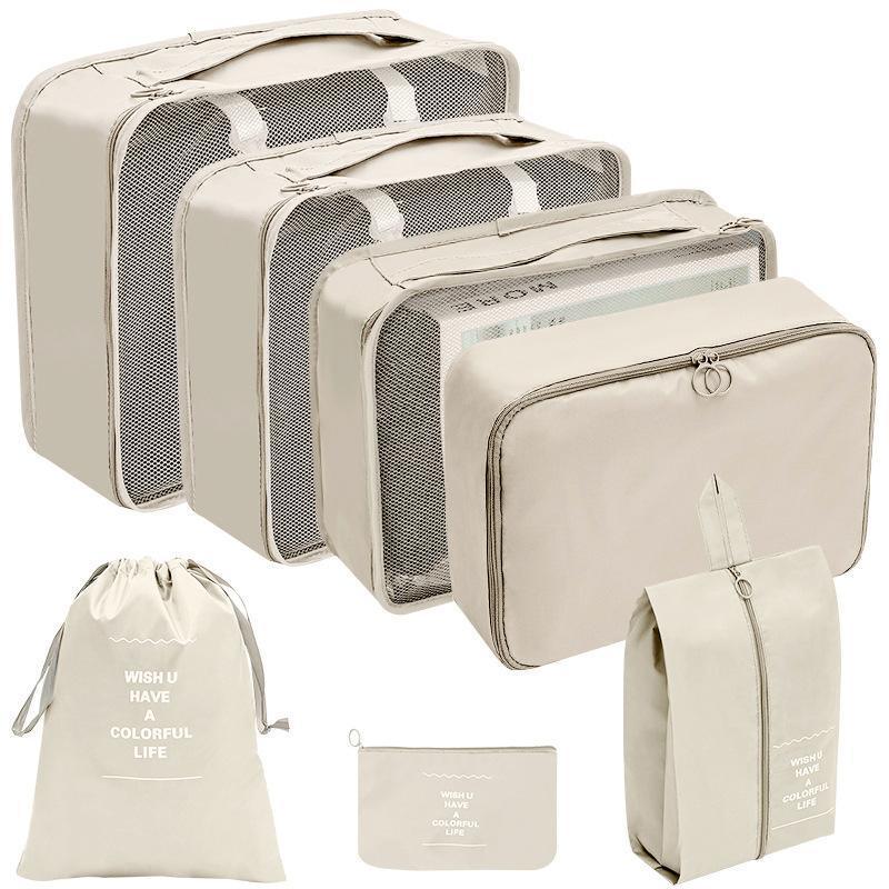7 Pcs Oxford Packing Cube Set Six Colours | StorageOZ
