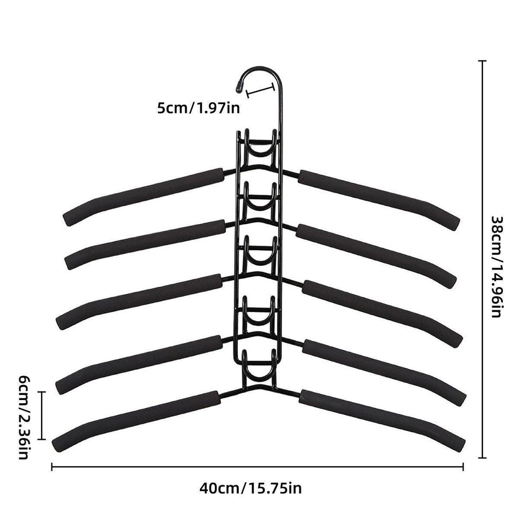 Multi Layer Folding Clothes Hanger Two Colours | StorageOZ