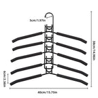 Multi Layer Folding Clothes Hanger Two Colours | StorageOZ