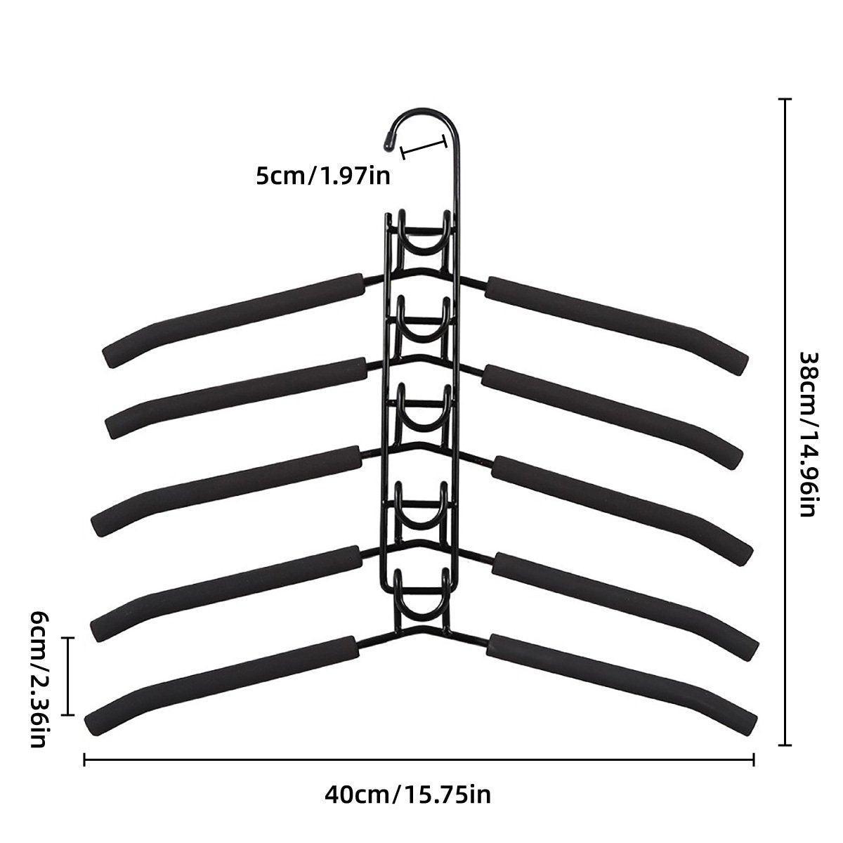 Multi Layer Folding Clothes Hanger Two Colours | StorageOZ