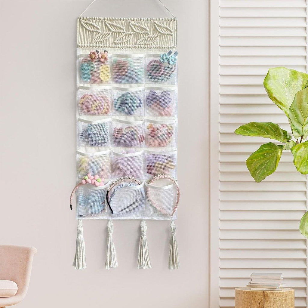 Woven Hanging Storage Bag in Two Styles Set | StorageOZ
