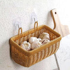 Wall Hanging Rattan Fruit Basket Two Sizes | StorageOZ