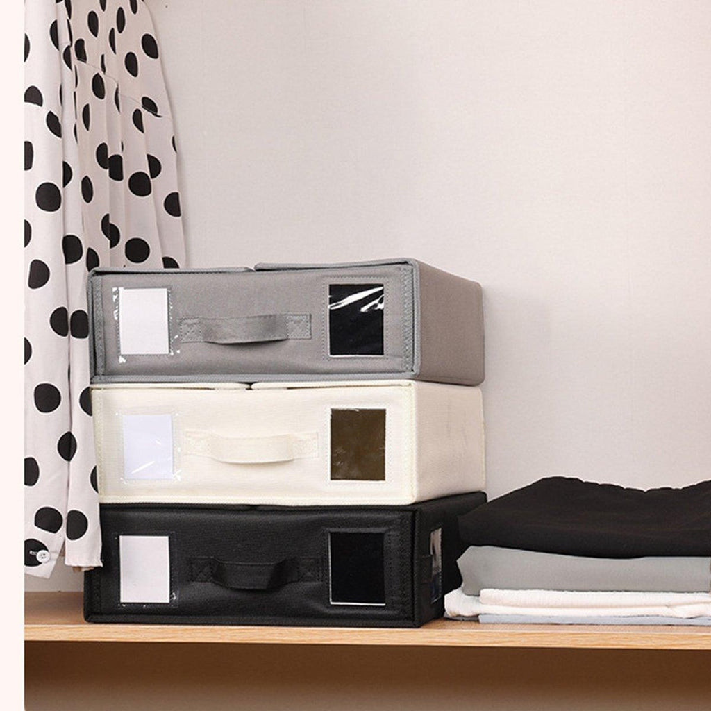 4 Pcs Collapsible Storage Boxes Three Colours | StorageOZ