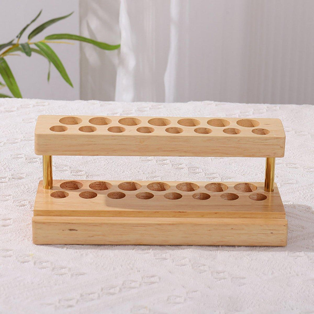 Wooden Desktop Organiser in Two Wood Tones | StorageOZ