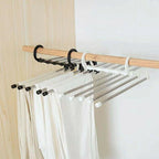 5 Bar Steel Pants Hanger Rack Two Colours | StorageOZ
