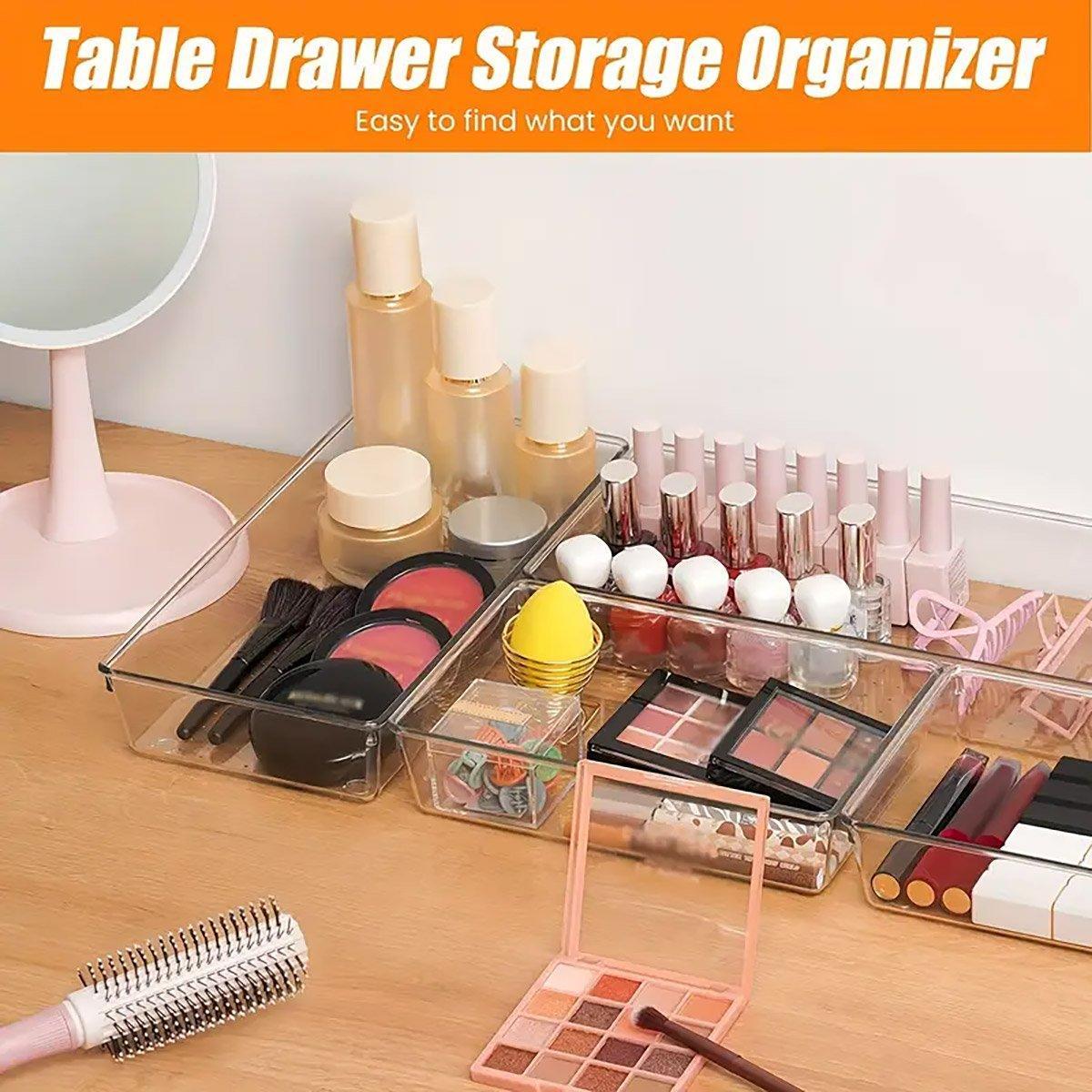 Clear Drawer Organiser Set in Three Packs | StorageOZ