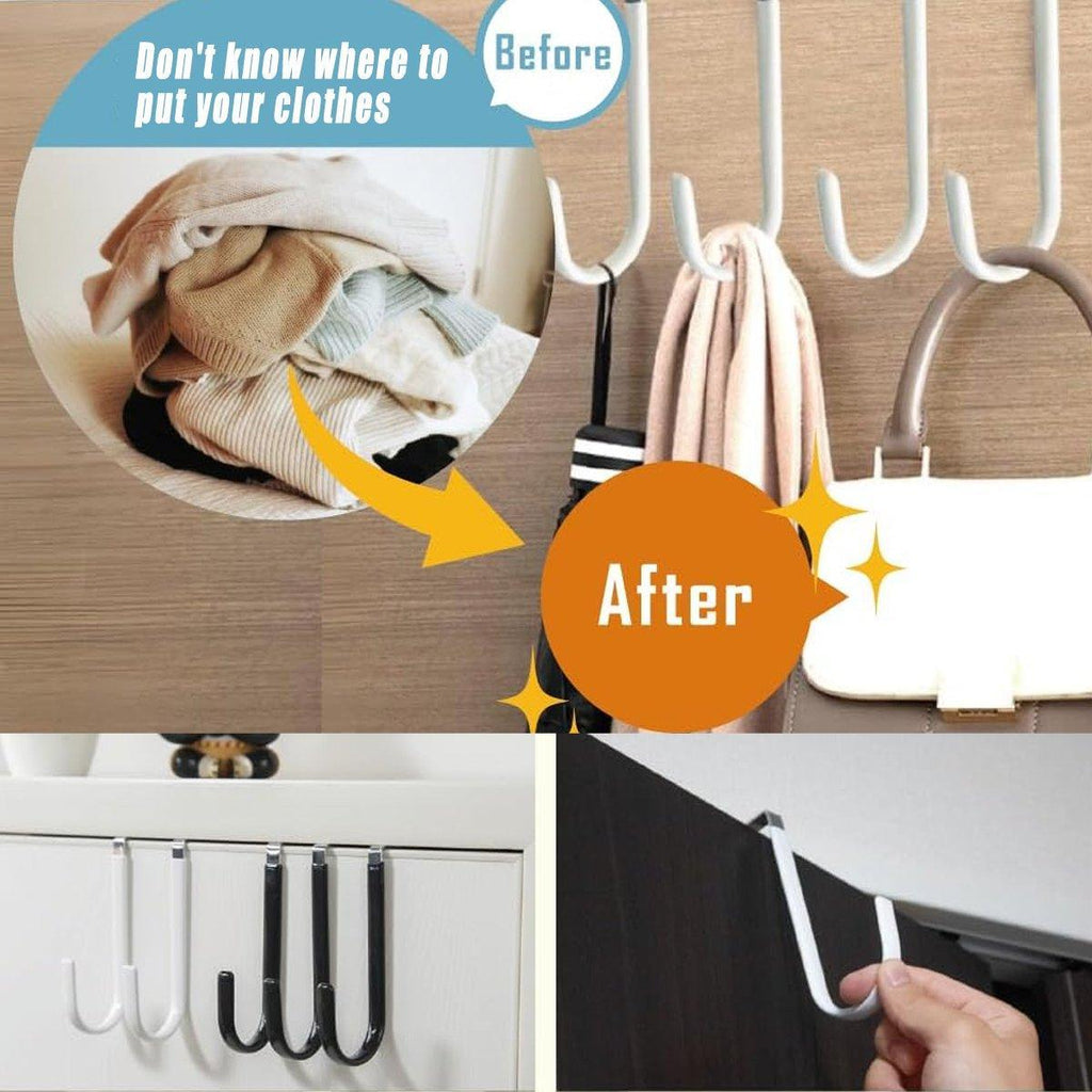 10 Pcs Over Door Hanger Hooks Two Colours | StorageOZ