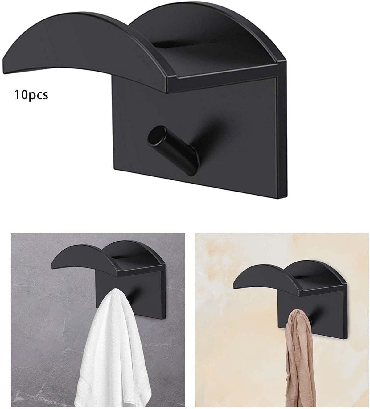 10 Pcs Adhesive Hat Hooks Wall Organiser | StorageOZ