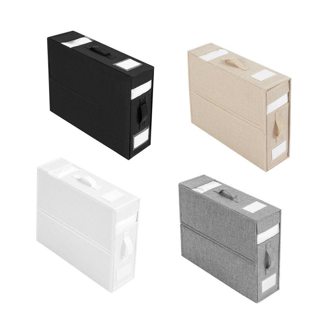 Fabric Storage Box with Window Four Colours | StorageOZ