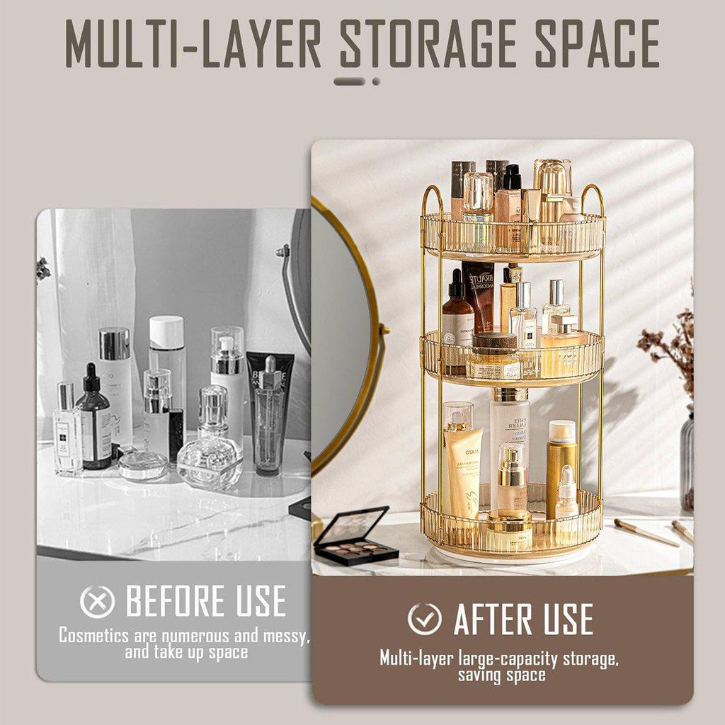 Rotating Cosmetic Organiser in Three Colours | StorageOZ