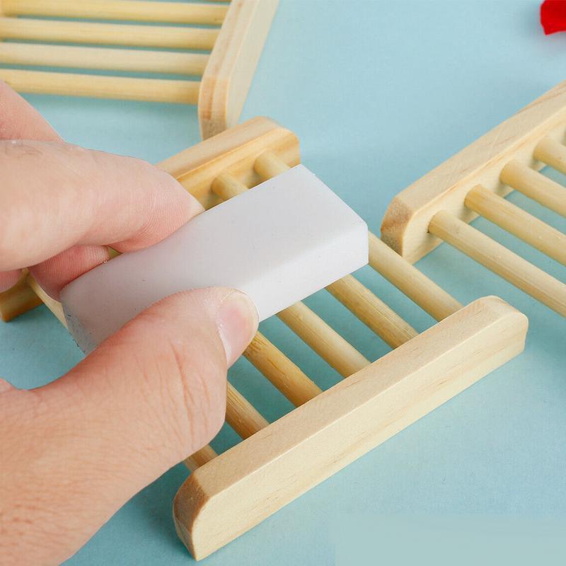 10 Pcs Bamboo Soap Holder Drain Rack Set | StorageOZ