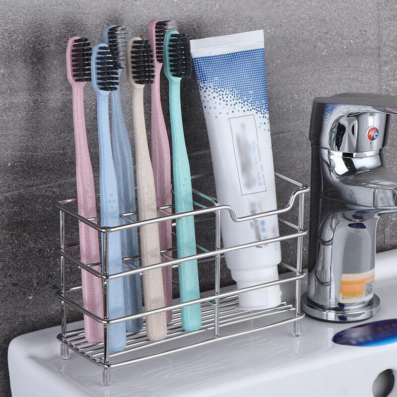 Stainless Steel Wire Toothbrush Holder Stand | StorageOZ
