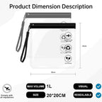 10 Pcs EVA Frosted Zipper Pouches Two Colours | StorageOZ