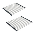 Foldable Stainless Steel Dish Drain Rack | StorageOZ