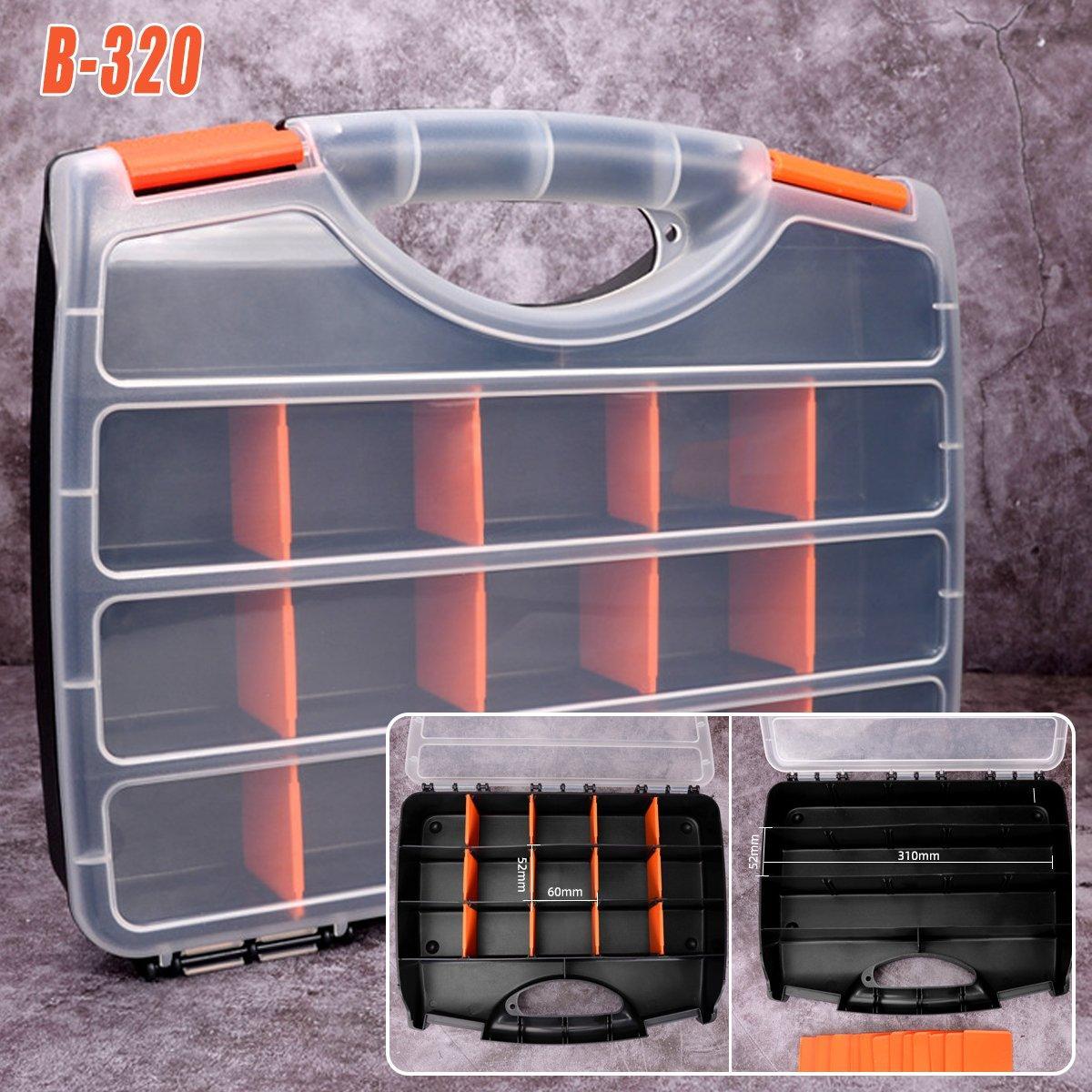 Compartment Plastic Parts Box in Six Sizes | StorageOZ