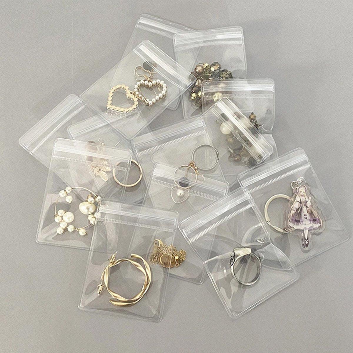100 Pcs Jewellery Bags Several Sizes Organiser | StorageOZ