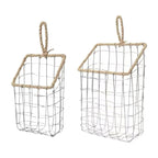 Nordic Wire Storage Basket in Two Sizes Set | StorageOZ