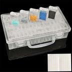 64 Grid Clear Plastic Craft Storage Box Case | StorageOZ