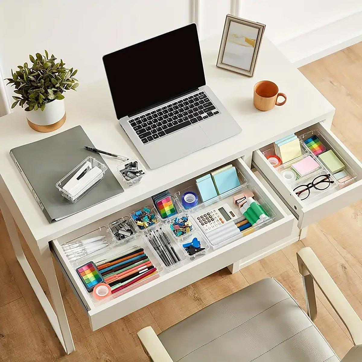 Clear Drawer Organiser Set in Three Packs | StorageOZ