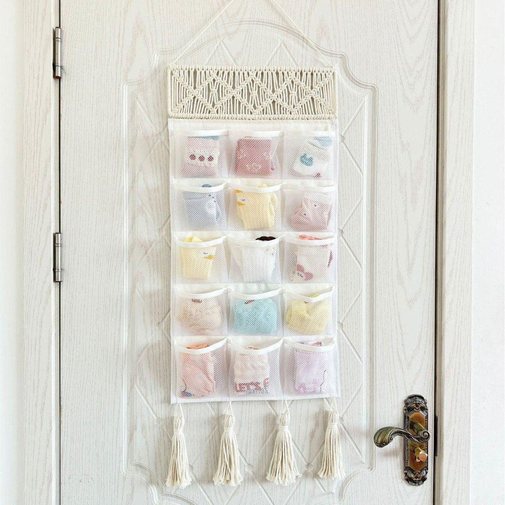 Woven Hanging Storage Bag in Two Styles Set | StorageOZ