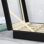 12 Grid Leather Watch Jewellery Display Box | StorageOZ