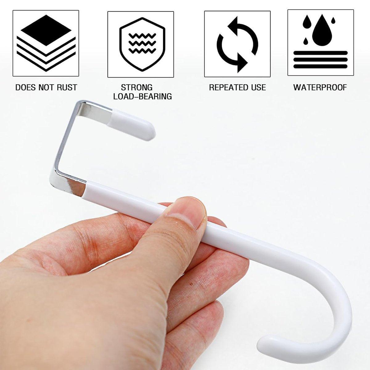 10 Pcs Over Door Hanger Hooks Two Colours | StorageOZ