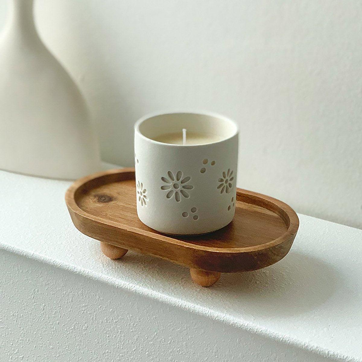 Wooden Oval Tray Home Storage Display Set | StorageOZ