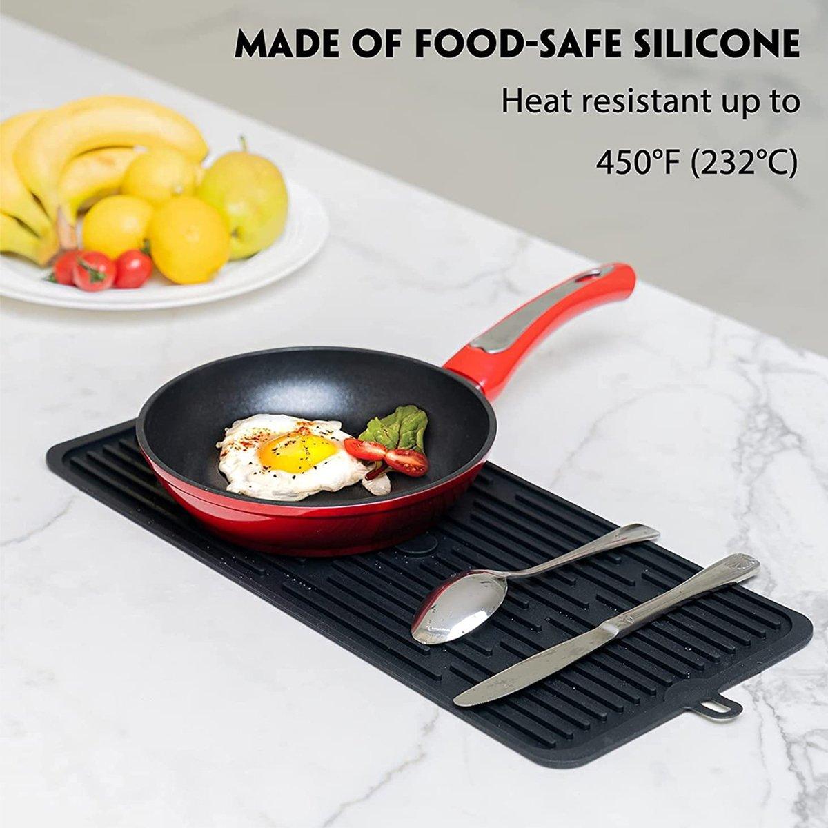 20cm Silicone Kitchen Drain Mat Two Colours | StorageOZ