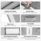 Fabric Storage Box with Window Four Colours | StorageOZ