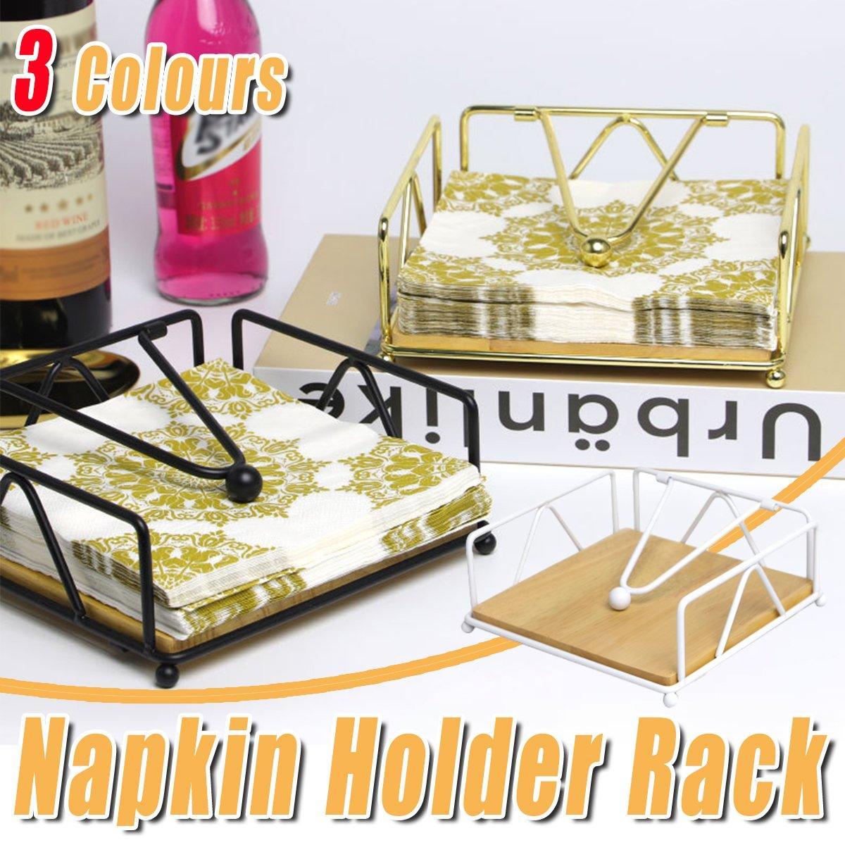 Iron Wood Napkin Holder in Three Colours | StorageOZ