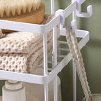 Stainless Bathroom Wall Storage Rack Two Colours | StorageOZ