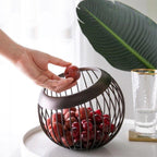 Brown Iron Fruit Storage Basket with Open Wire | StorageOZ