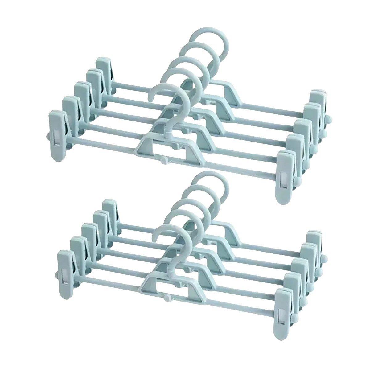 10 Pcs Clip Trouser Hangers in Six Colours | StorageOZ
