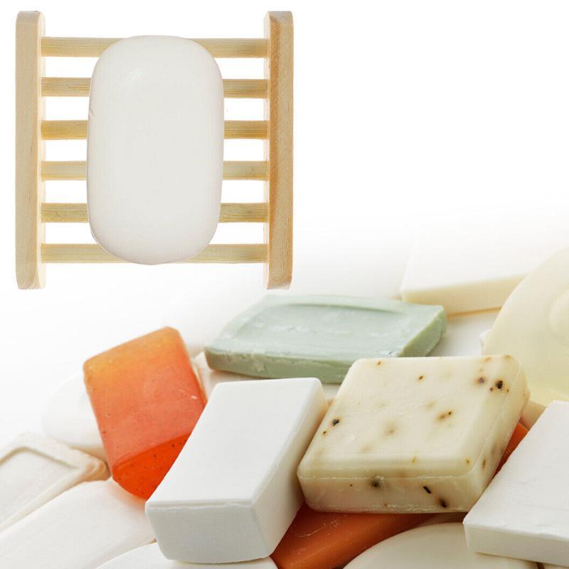 10 Pcs Bamboo Soap Holder Drain Rack Set | StorageOZ