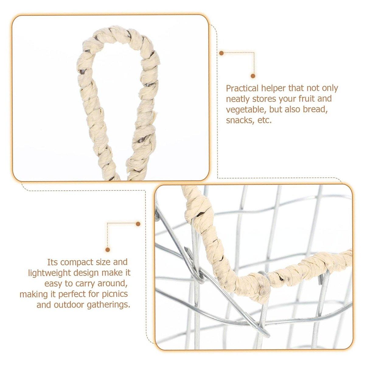 Nordic Wire Storage Basket in Two Sizes Set | StorageOZ