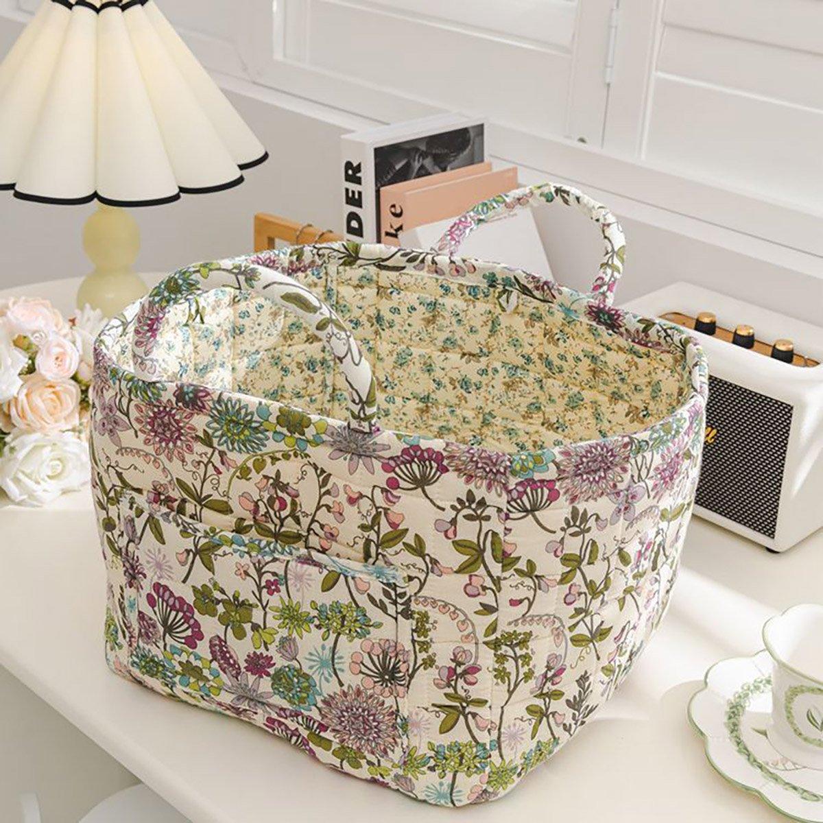 Floral Fabric Storage Basket in Six Prints | StorageOZ