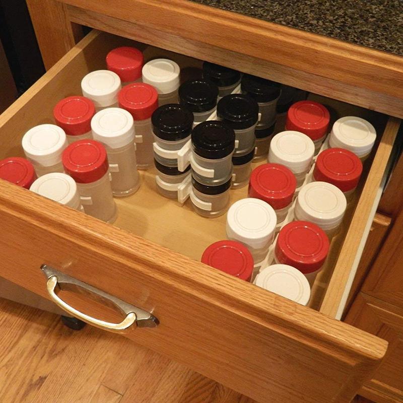2 Pcs Spice Jar Gripper Clip Wall Strips | StorageOZ
