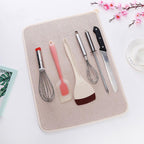 3 Pcs Microfiber Kitchen Dish Drying Mats | StorageOZ