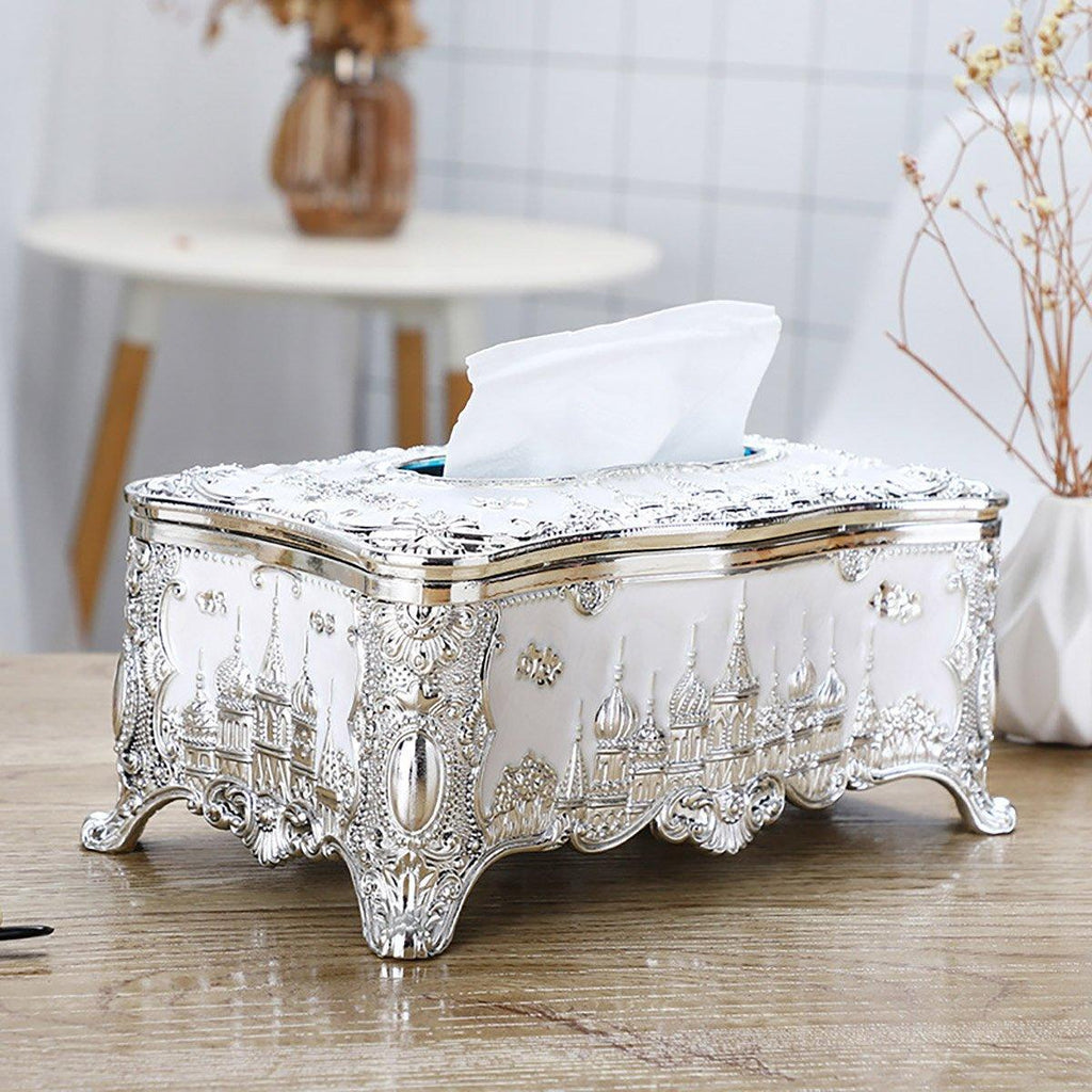 Decorative Napkin Tissue Box Gold or Silver | StorageOZ