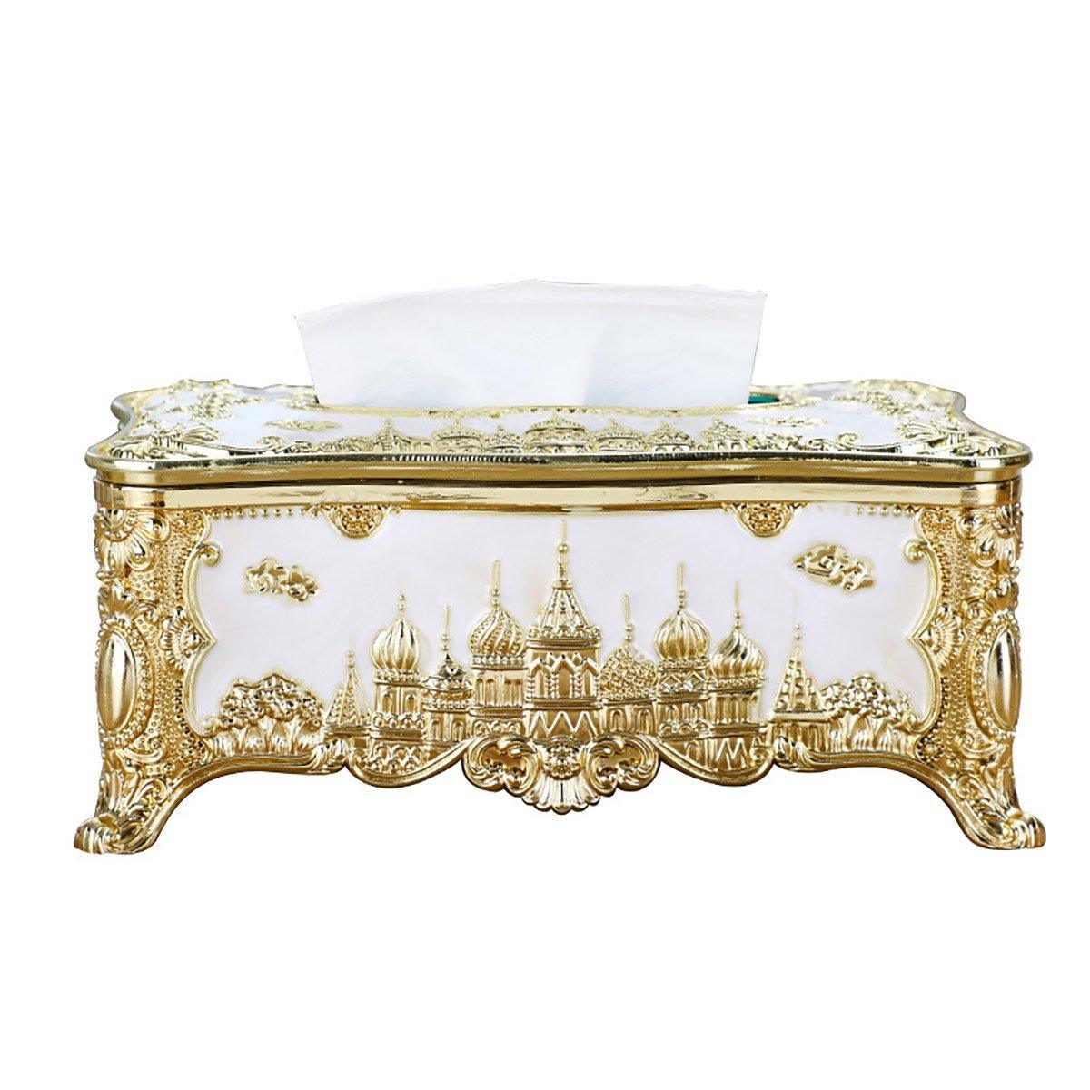 Decorative Napkin Tissue Box Gold or Silver | StorageOZ