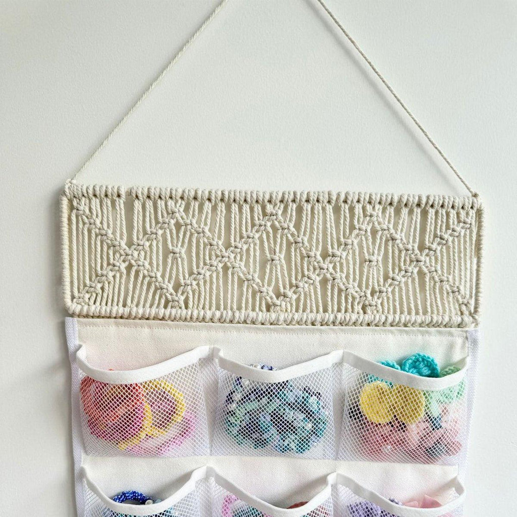 Woven Hanging Storage Bag in Two Styles Set | StorageOZ