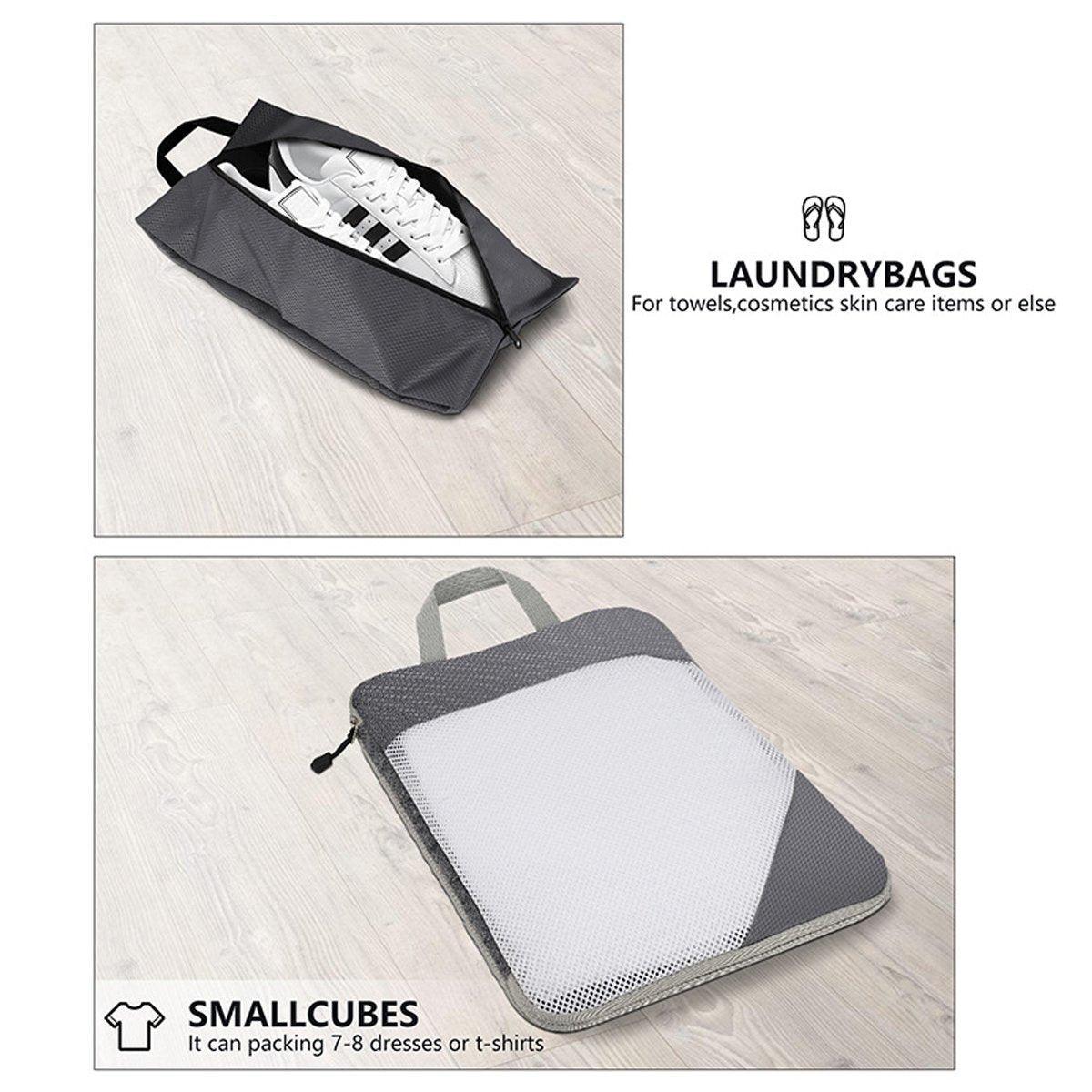 6 Pcs Mesh Travel Storage Bags Five Colours | StorageOZ