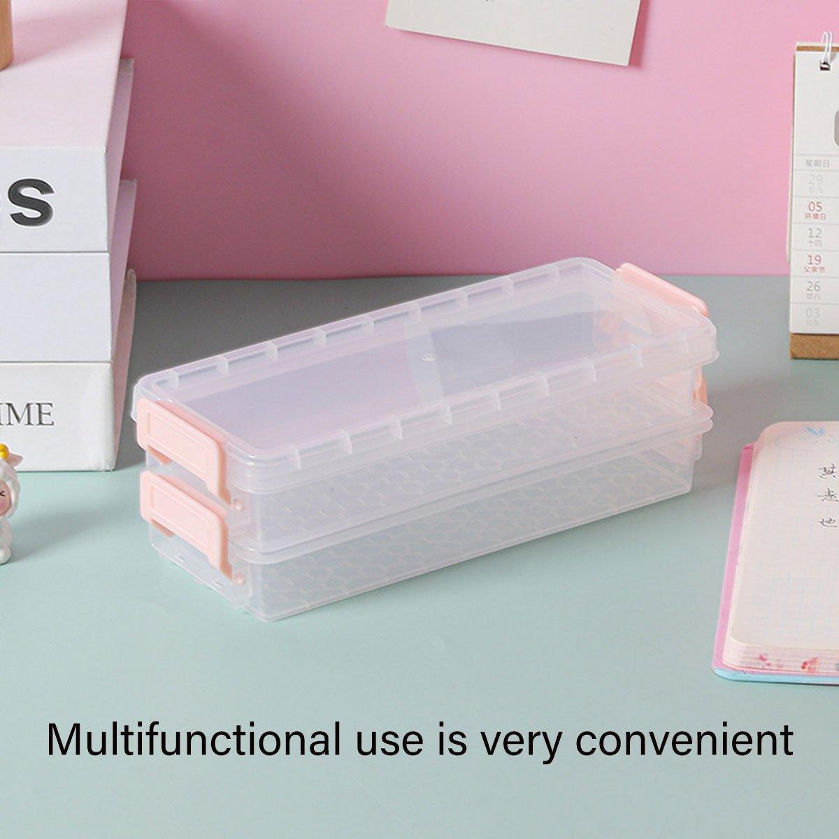 3 Pcs Clear Desktop Storage Boxes Six Colours | StorageOZ