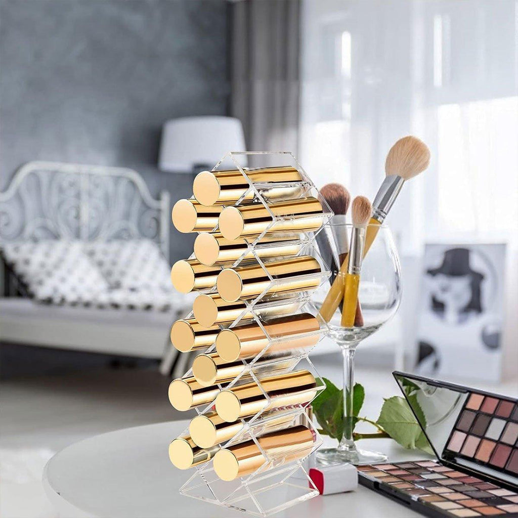 Vertical Clear Lipstick Rack for Vanity Storage | StorageOZ