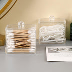 5 Pcs Clear Acrylic Cotton Swab Storage Case | StorageOZ