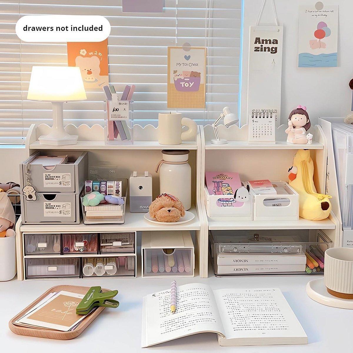 Two Layer Desktop Storage Rack Three Sizes | StorageOZ