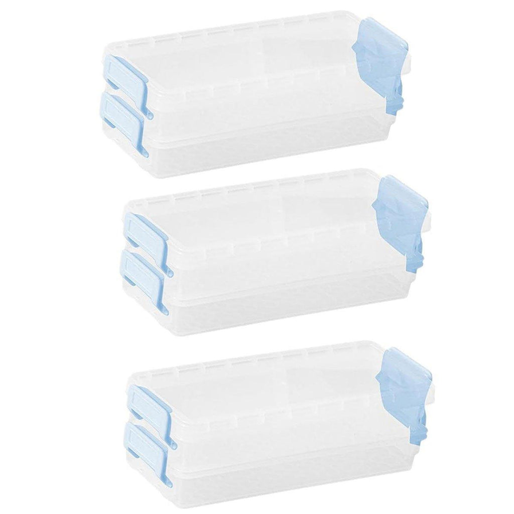 3 Pcs Clear Desktop Storage Boxes Six Colours | StorageOZ
