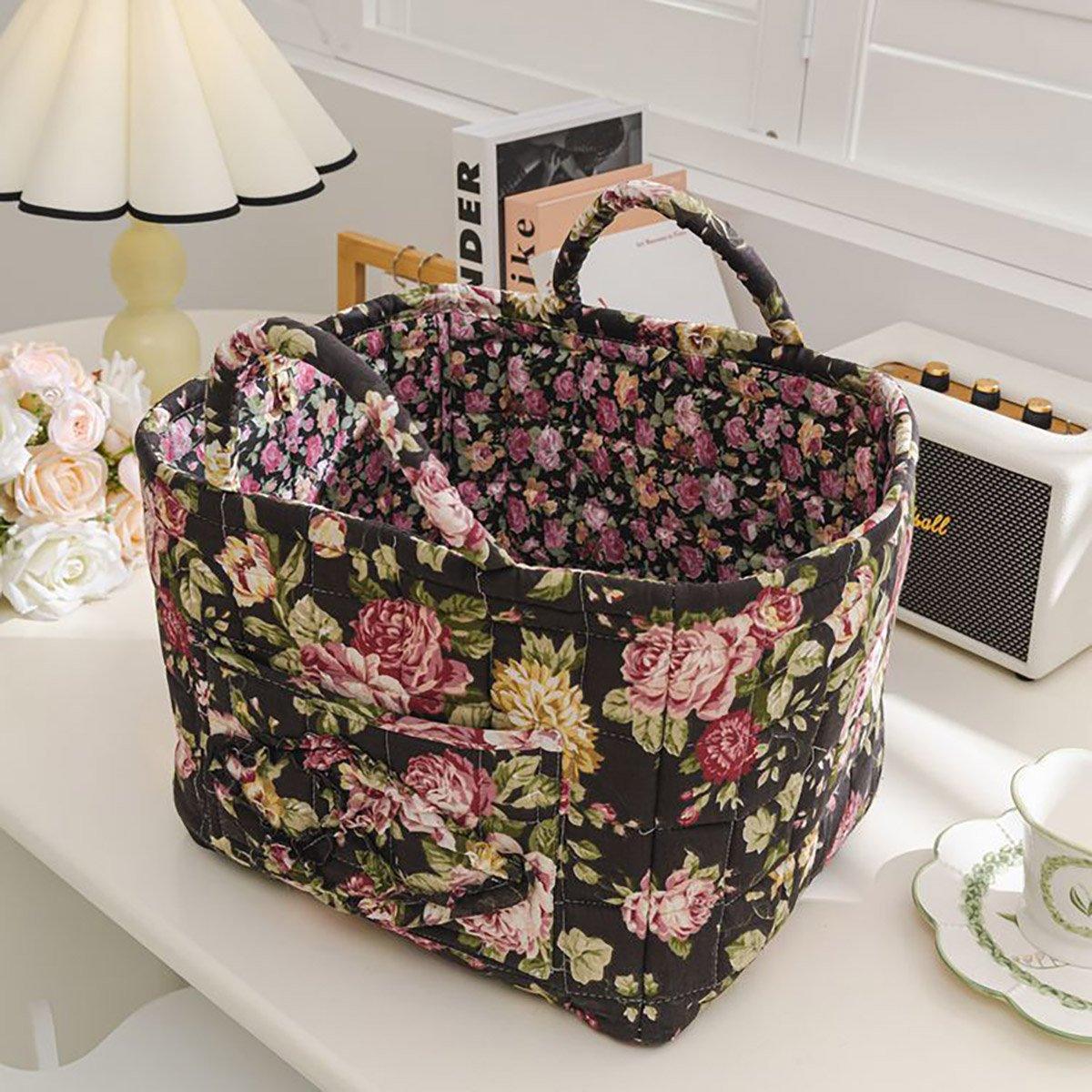 Floral Fabric Storage Basket in Six Prints | StorageOZ