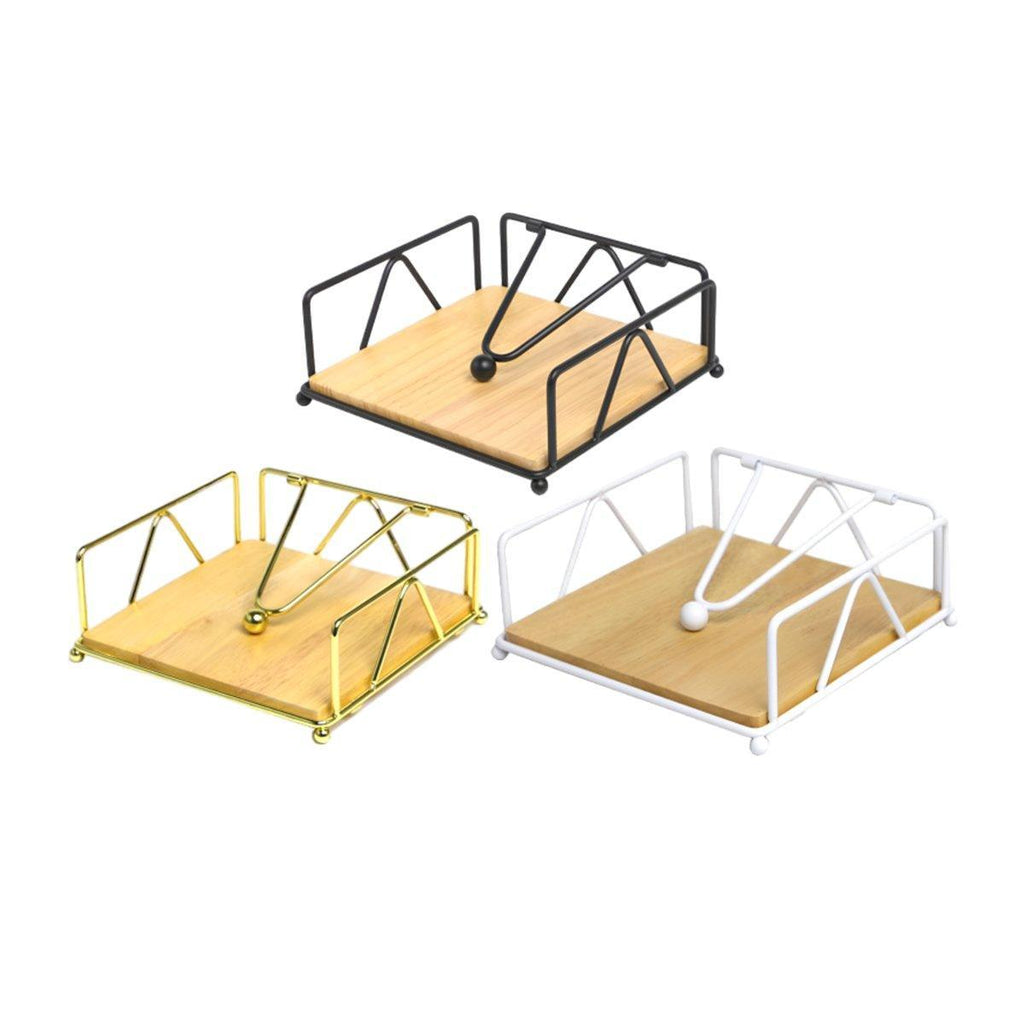 Iron Wood Napkin Holder in Three Colours | StorageOZ
