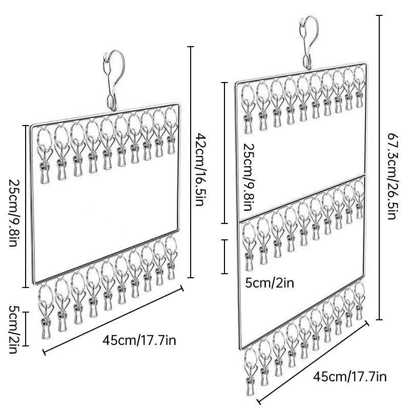 Stainless Clip Drying Rack Two or Three Tiers | StorageOZ